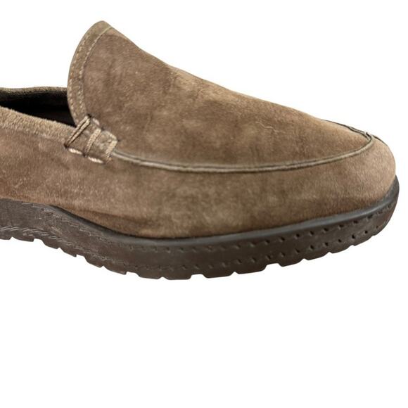 Stuart Weitzman Brown Nubuck Leather Wedge Slip On Casual Comfort Shoes sz 9 - Picture 2 of 16